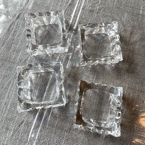 24% Lead Crystal Napkin Rings